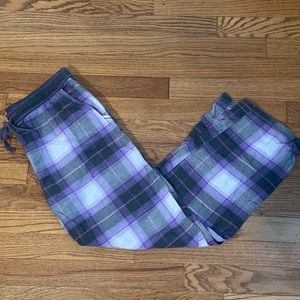 DKNY Purple Plaid Pajama Pants